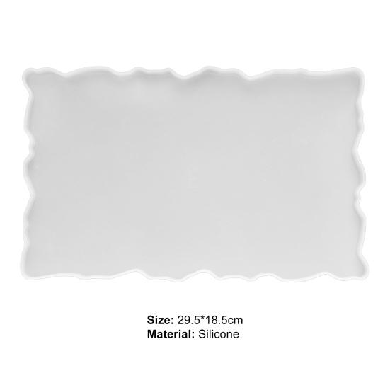 Serving Tray Mold DIY Smooth Surface Silicone Practical Object Resin Epoxy Mold for Craft Making