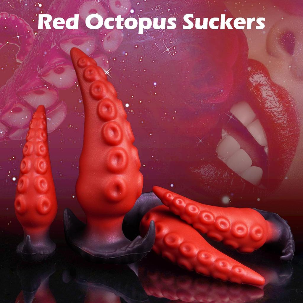 Anal Plug Shaped Octopus Penis Wearing Female Dildo For Outdoor Sex Anal Masturbation Toy