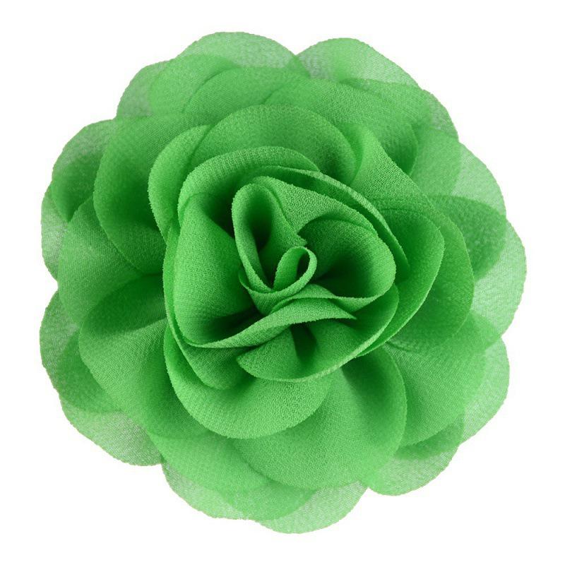 8cm Handmade Pearl Chiffon Rose Flower for Shoes, Hats, Clothing, and Headwear Accessories
