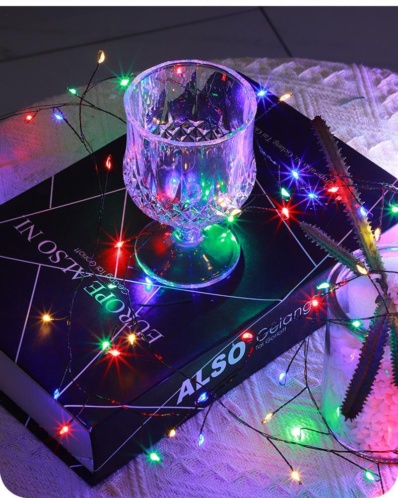 Remote Control Super Bright Copper Wire Firecracker String Lights for Christmas Decorations