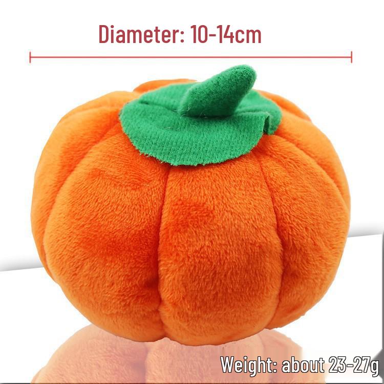 Peluche Bulldog Francese con Palla Squeaky e Giocattolo con Corda per Gatti e Gattini - Resistente al Morso, Design Cartoon Frutta