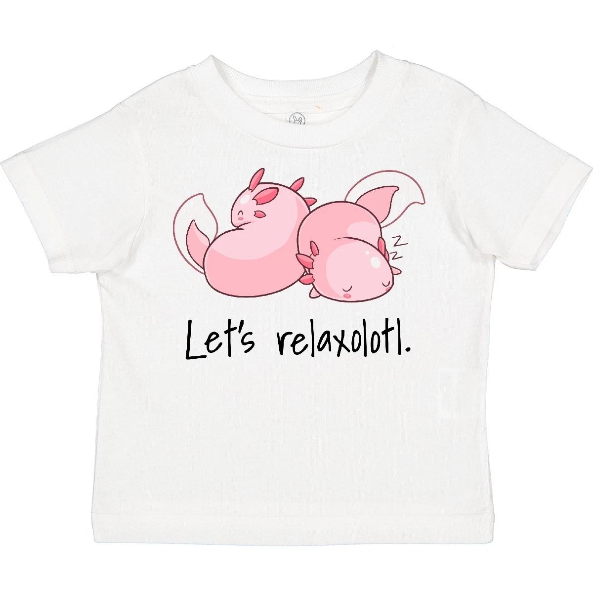 Inktastic Let s Relaxolotl With Sleeping Axolotls Toddler T-Shirt Animals Pair 100