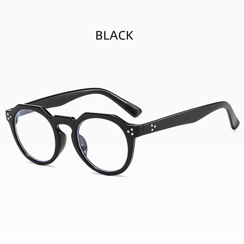 Photochromic Anti Blue Light Reading Glasses For Men And Woman High-Quality Retro Fashionable Rivet Design Presbyopic Eyeglasses