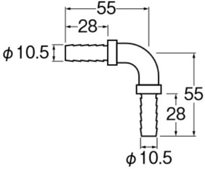 SANEI Pair Hose Fitting Set for x 20 L-Type T4215-32S-10A T4205-86-10A