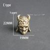 Brass Skull Head Paracord & Keyring Pendant DIY Accessory