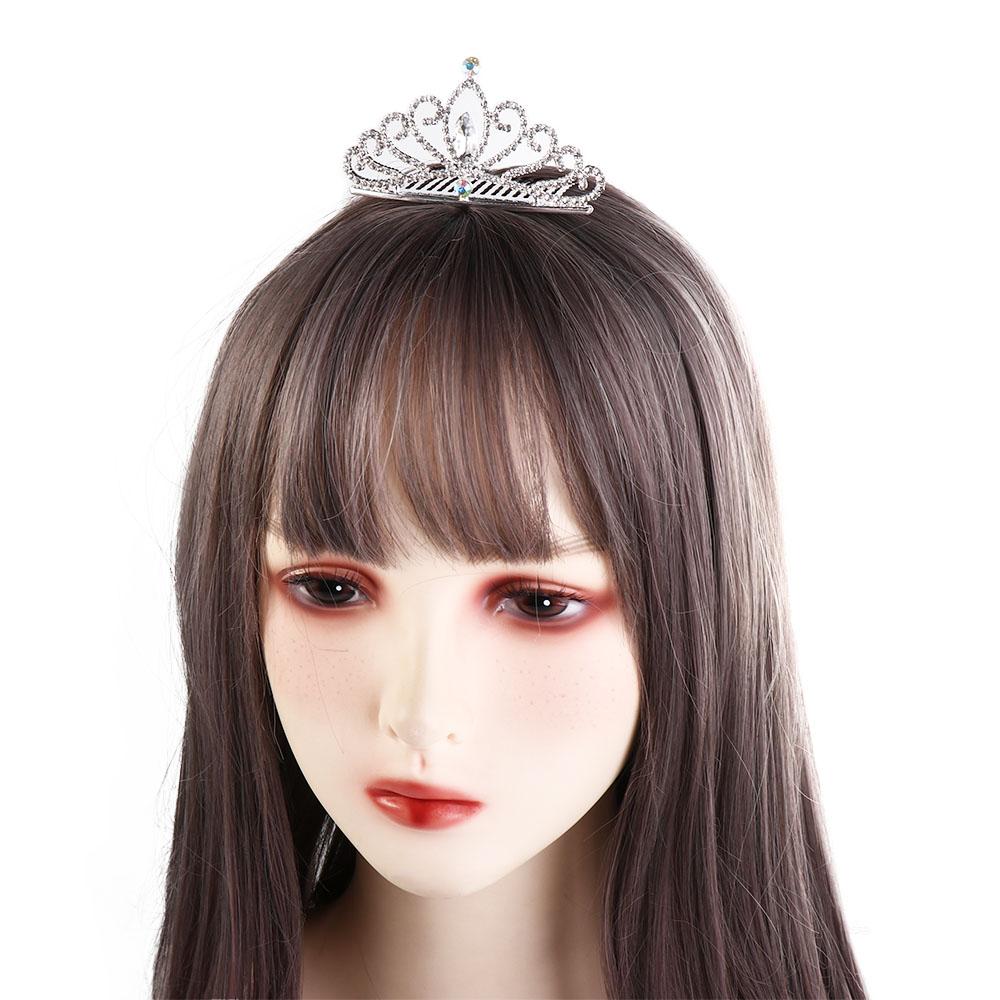 Cosplay Pros Rhinestone Hairpin Children Girls Hair Comb Princess Aisha Tiaras Crystal Crowns
