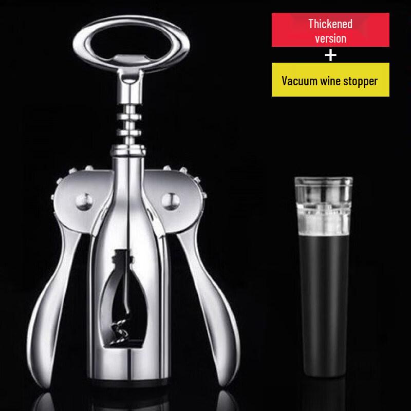 Premium Manual Wine Corkscrew and Beer Bottle Opener