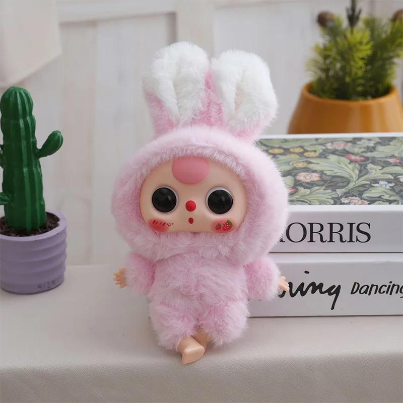 Non-Toxic 18/20Cm Cartoon Elf Three Years Plush Toys Cute Anime Rabbit Pendants Soft Stuffeddoll Keychain Bag Decor Kids Birthday Gift