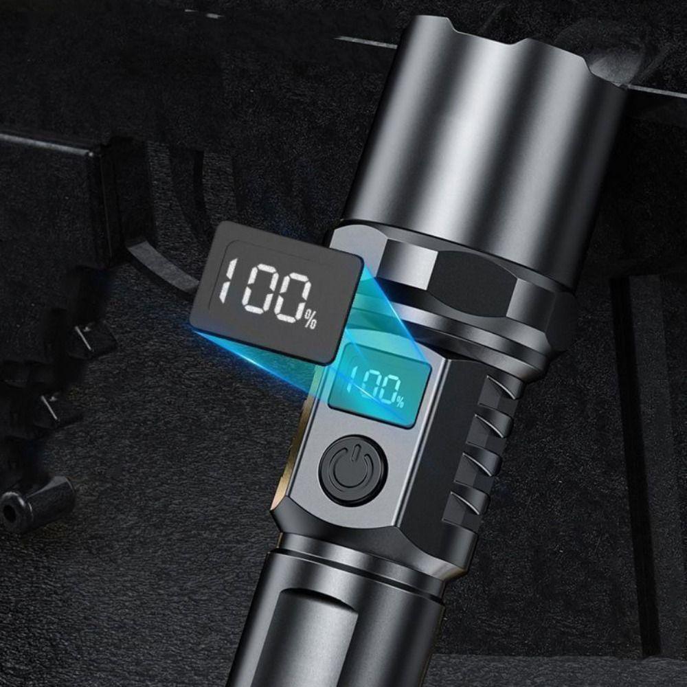 Ultra Bright Powerful LED Flashlight TYPE-C Charging Outdoor Emergency Light  Hiking