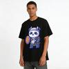 Cute Panda Warrior Printed Tshirt Kids Cool Cartoon Casual Top Pure Cotton T-shirt