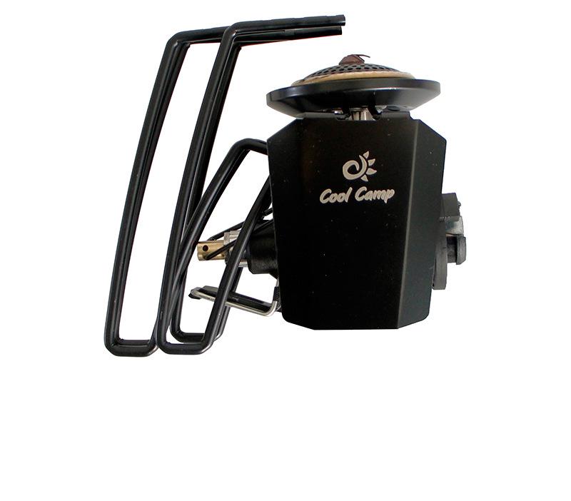 COOLCAMP Portable Folding Camping Stove, Black Spider Cassette Gas Stove for Outdoor Barbecue Cookware