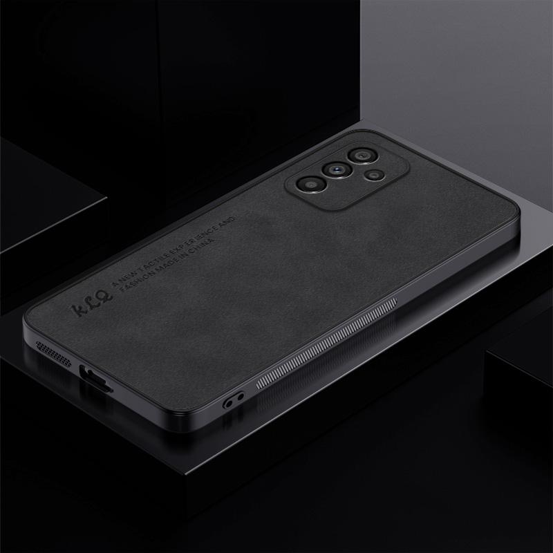 

Matte Leather Lens Protector Case For Samsung S23 S22 S21 FE Plus Ultra A74 A54 A34 A14 A73 A53 A33 A13 A72 Magnet Bumper Cover For S21 FE