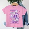 New KPop Demon Hunters Saja Boys Cartoon Boys T-shirt Round Neck Print Fashion Casual Top Children's T-shirt Kids Clothing