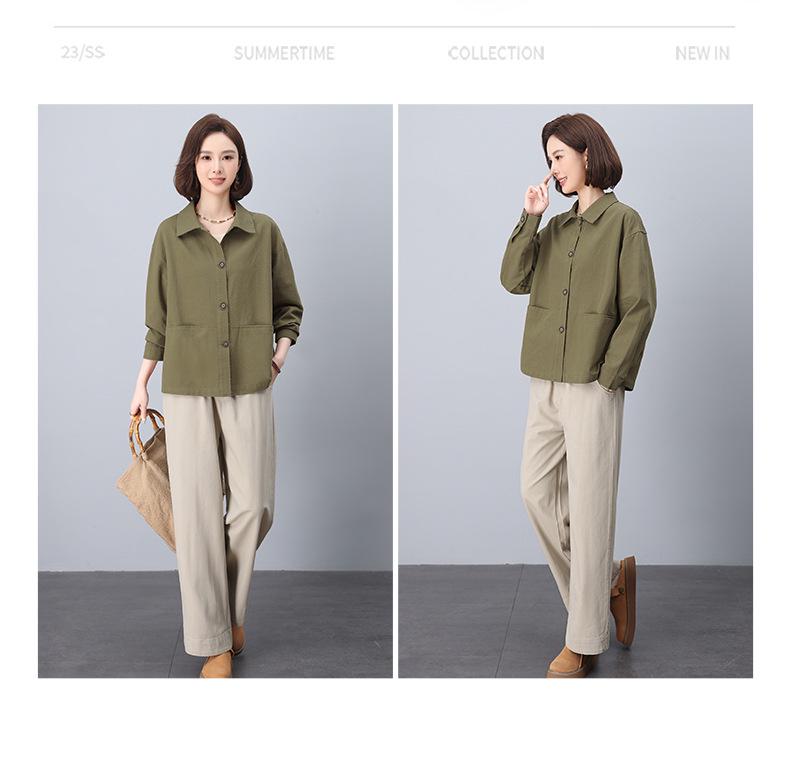 Women's Casual Spring 2025 Fashionable Two-Piece Set - Age-Reducing Outfit for Moms