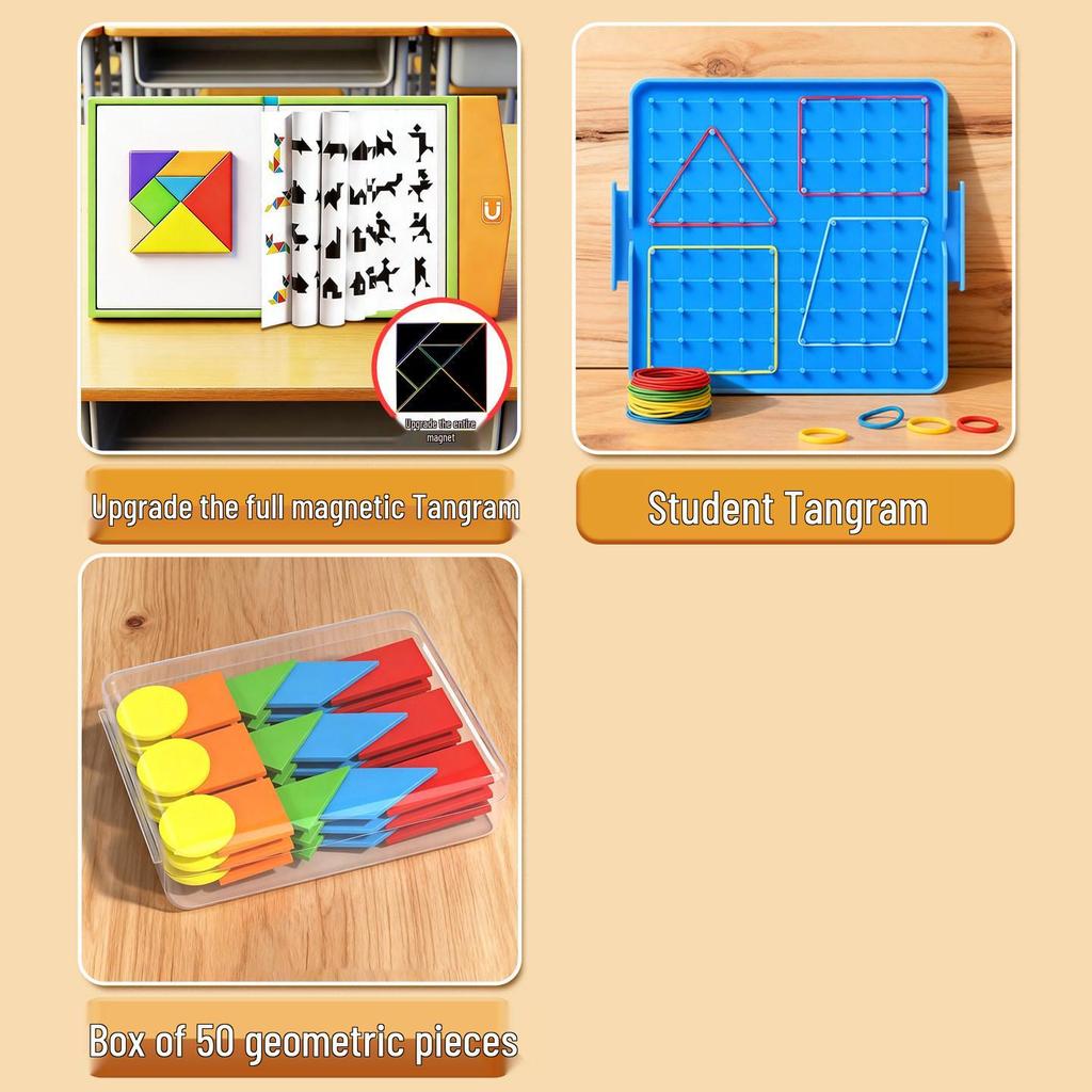 Year 1 Math Magnetic Tangram Puzzles - Educational Aids for Children's Learning