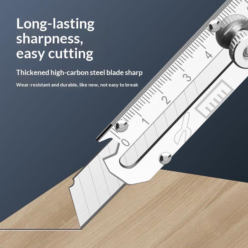 Utility Knife Heavy Duty All Steel Thickened Large Stainless Steel Wallpaper Knife Industrial Grade Durable Tool Holder