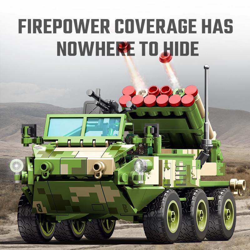 Multipurpose Vehicle Model Assemblage Building Blocks Kits Military Series Car Construction Set Boys Toys Christmas Gifts