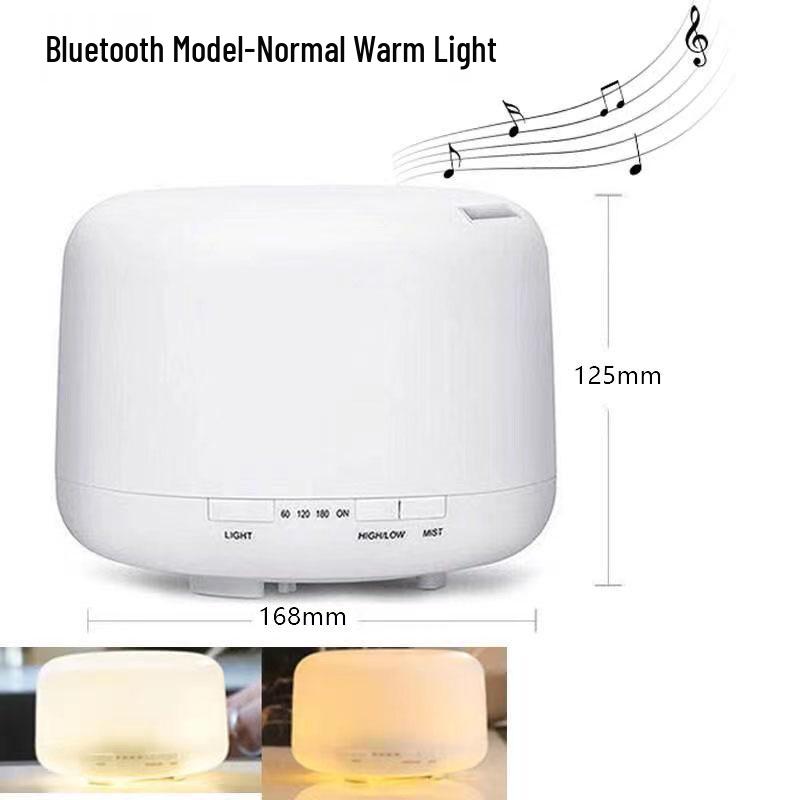 500ML Ultrasonic Air Humidifier & Aroma Diffuser - Muji Style, USB, Large Capacity