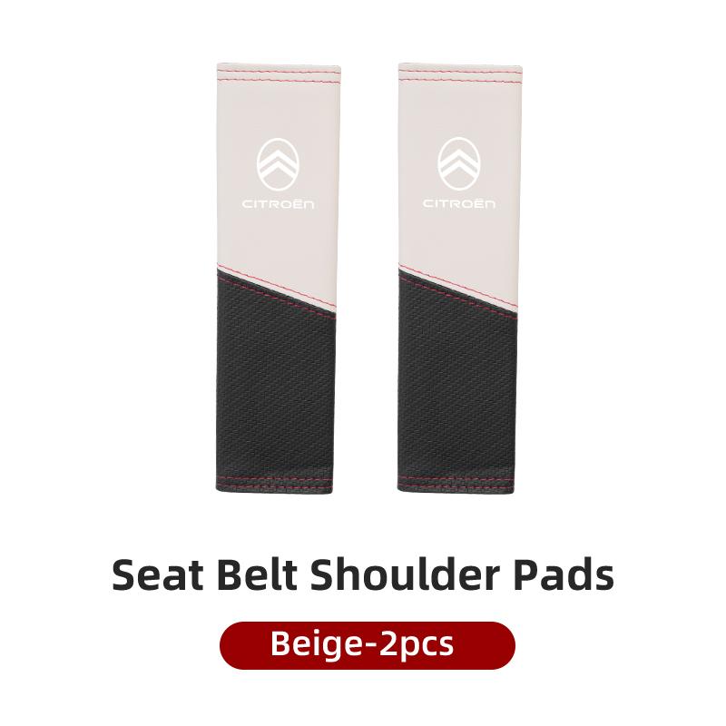 Car Seat Belt Cover Safety Belt Two-colour Splicing Shoulder Protection Pads For Citroen C4 C3 C5 C1 C-Elysee Berlingo Picasso