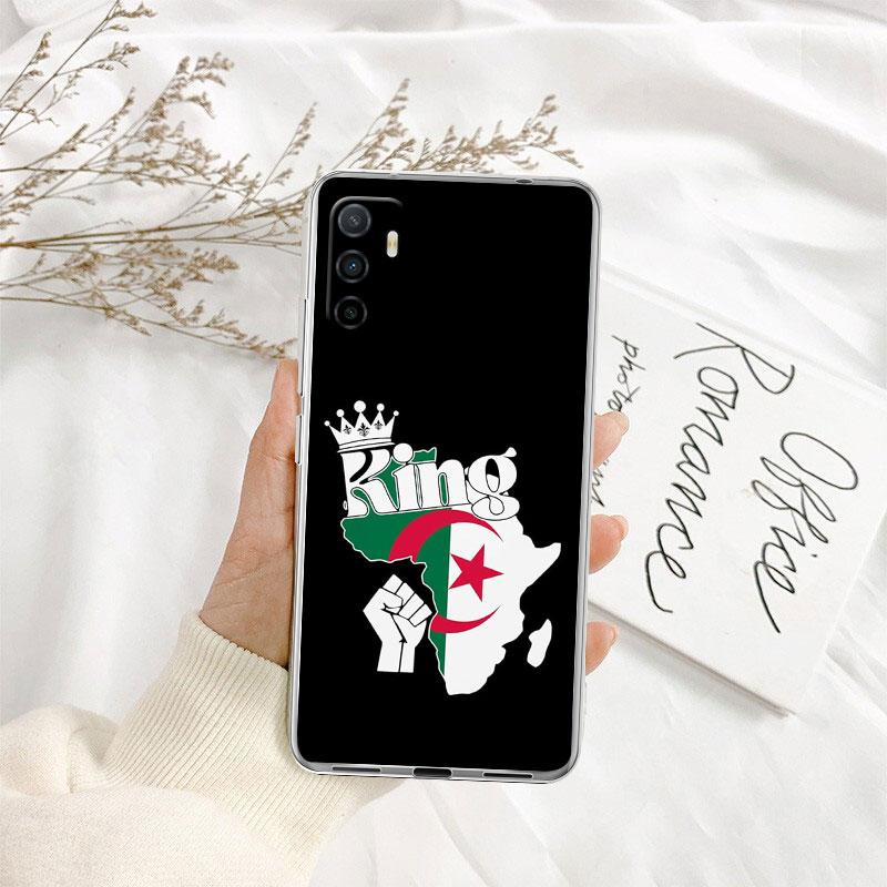 IK3 Algerischer Reisepass Flagge Transparente Handyhülle für Samsung Galaxy A04 A04S A14 A23 A34 A54 M23 M33 M52 M53