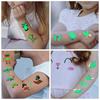 Kids Tattoo Stickers Luminous Temporary Fake Tattoos Glow Paste on Face Arm Leg for Children Body Art Mermaid Sticker