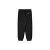 FILA Knitted Sweatpants Unisex Black Moderate Cuffed Pants FS2FPE4101X-BLK