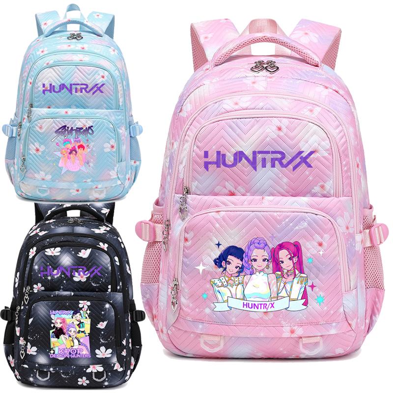 KPop Demon Hunter Ryggsekk Huntrix Student Tenåringer Skolesekk Zoey Rumi Mira Saja Gutter Jenter Reise Ryggsekk