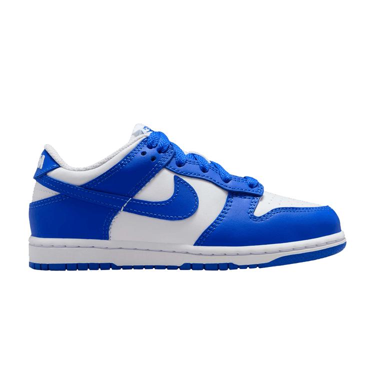 

Nike Dunk Low PS Kentucky Kids Sneakers Blue White Hyper-Royal FB9108-131 35