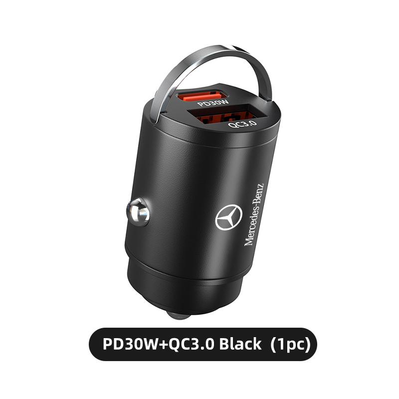

Mini 100W Car Charger Ports Pull Ring Fast Charge Type C PD For Mercedes Benz CLK GLC W212 C200 C300 W203 W204 W205 W169 W176
