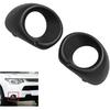 2Pcs Front Bumper Fog Light Lamp Cover Frame Bezel Left&Right Compatible For Mitsubishi Outlander 2013 2014 2015 6400D571 6400D572(Black)