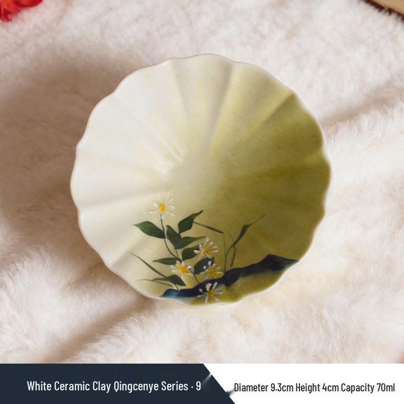 Luxury Hand-Painted Ceramic Gaiwan & Tea Tasting Cup Set for Women