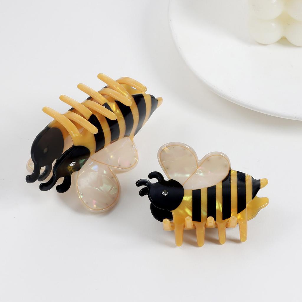 Hair Claw Clip Princess Theme Hair Claw Clamp Lovely Bee Hair Catch Barrettes Strong Hold Hairpin for Girls