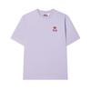 Fila X Maison Kitsune Fox T-Shirt Lightweight Breathable Quick-Dry Casual Versatile Short Sleeve Men Tops Purple F11U529101F-VT