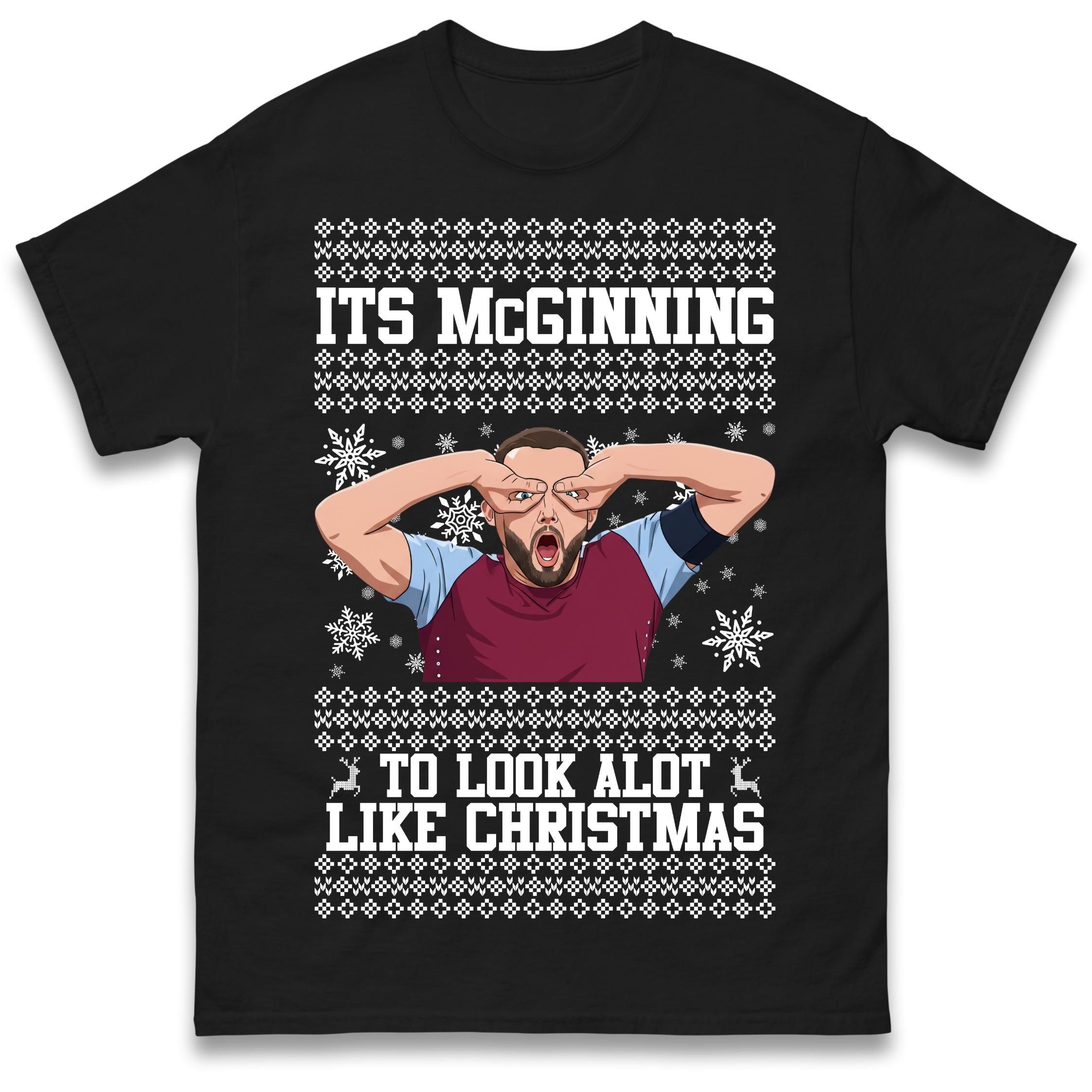 John McGinn Christmas T Shirt Tshirt Mens Womens Unisex Tops Tees M