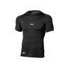Under Armour Ua Heat Gear Solid Logo Compression Fitted Crew Neck T-Shirt Men Tops Black 1358643-001
