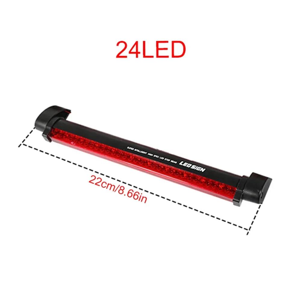 

14/24/32/40/48/56/60 LED Universal Modified High Mount Brake Light - 12V Red High Brightness Car Rear Glass Tail Light 1pcs