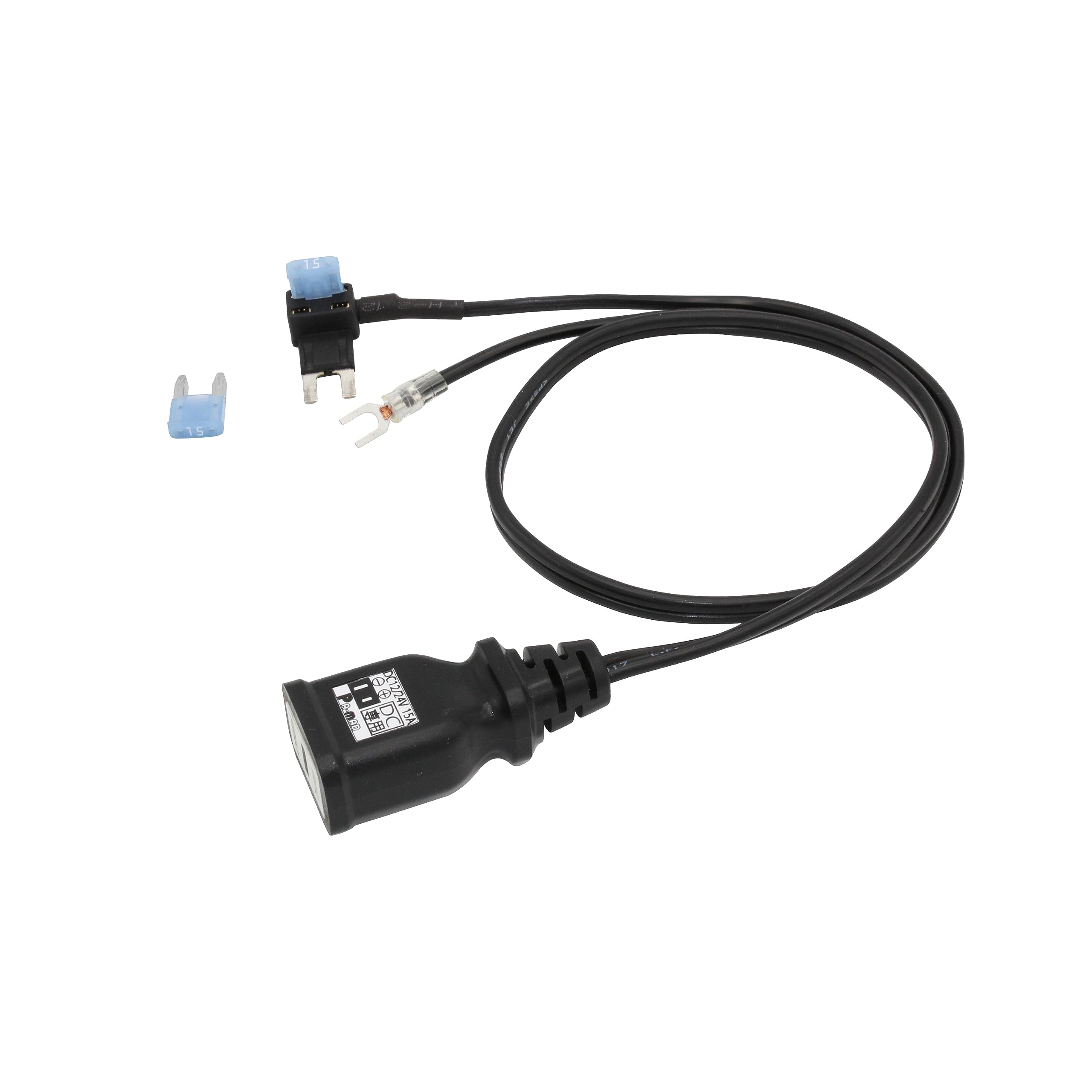 

pa-man Power Outlet Fuse DC 12/24V 15A Total Length 22.4 inches (570 mm), For Pots, Truck Supplies, Electrical Appliances