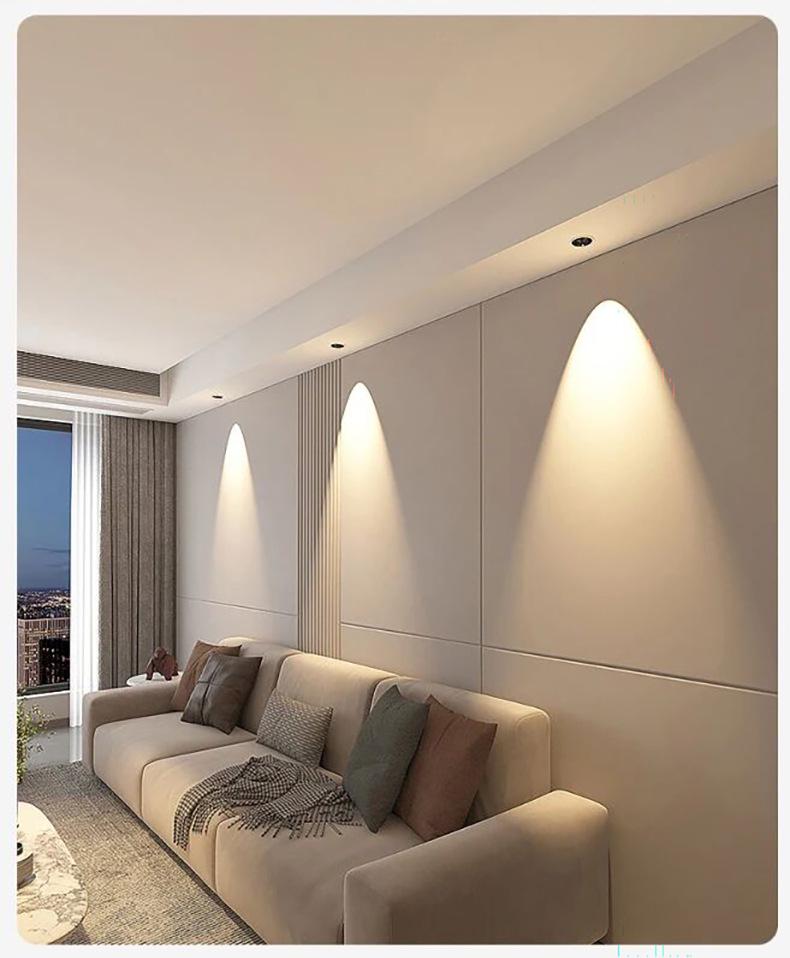 LED Anti-Glare Recessed Deep Cup Spotlight for Home and Bedroom