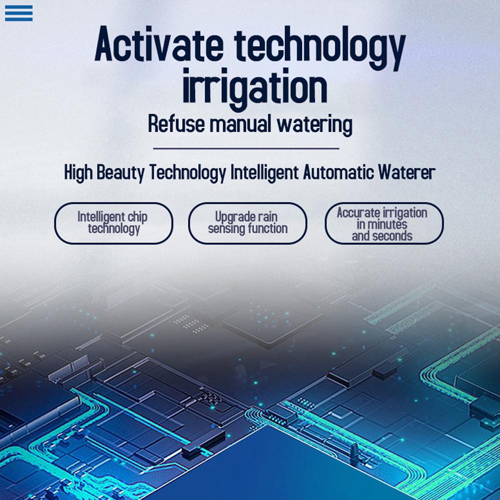 Garden Automatic Watering Timer Intelligent Rain Delay Timing Valves Controller Support 3