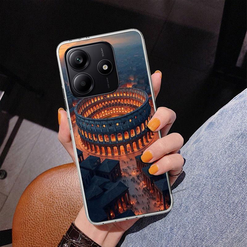 Roman Colosseum Phone Case For Xiaomi Redmi Note 15 14 13 12S 12 11 Pro Plus 14S 11S 11E 10 10S 11T 5G Personalized Cover Redmi
