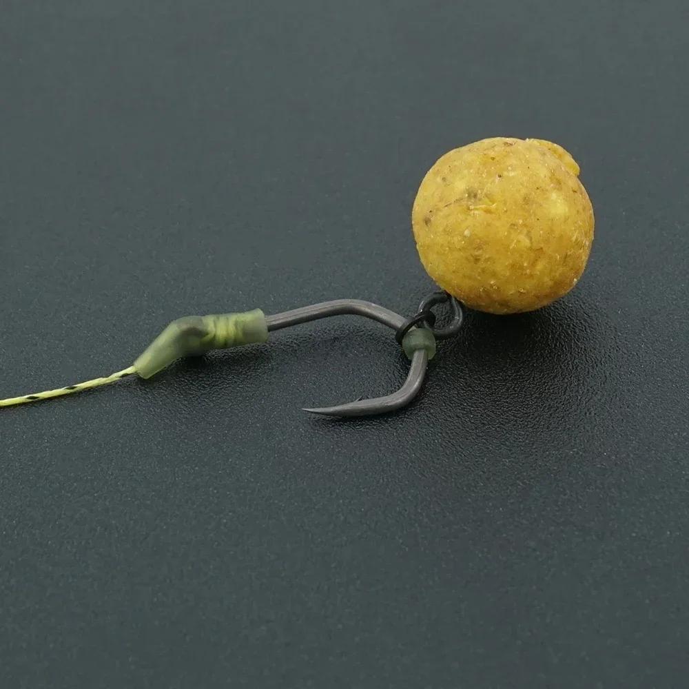 500 Pieces in Bulk PTFE Coated High Carbon Stainless Steel Barbed Fish Hook With Eye 8021 Fishing Accessories