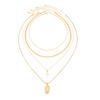 Ingemark 4Pcs/Set Punk Trendy Cross Jesus Pendant Necklaces for Women Hip-Hop Adjustable Metal Choker Chain Couple Charm Jewelry