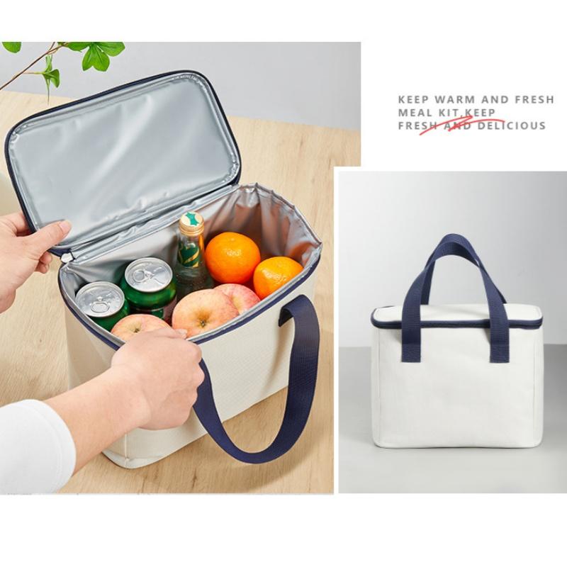 Outdoor Picnic Bag Hand In Hand With Bento Bag Insulated And Large Capacity Refrigerated Bag Camping Adjustable Lunch Bag