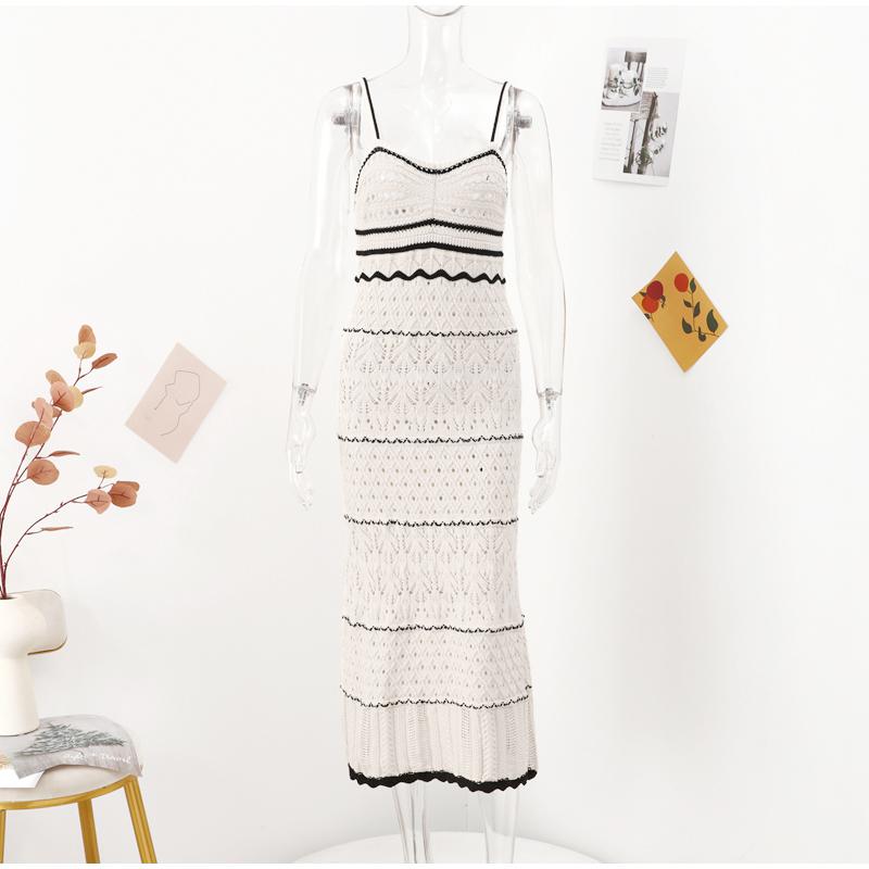 Пляжное платье с крючком и цветочным узором для женщин — фото 3