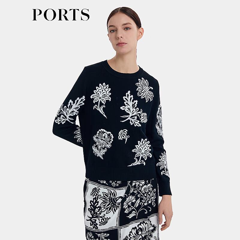 Ports Women's Embroidered Knitted Sweater