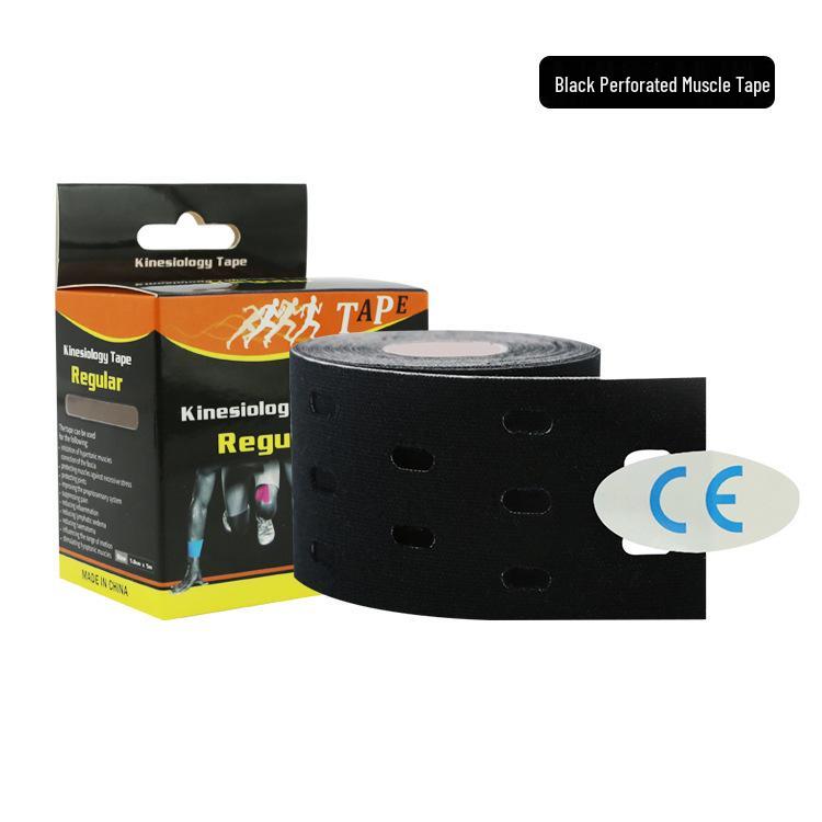 Perforated Kinesiology Muscle Tape: Breathable Elastic Adhesive for Sports Physiotherapy