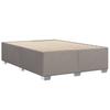 Box Spring Bed with Mattress Taupe 160 x 200 cm Fabric