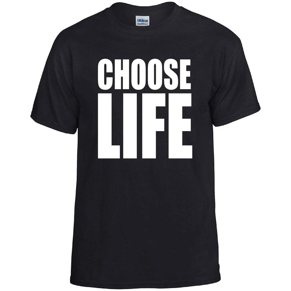 Choose life printed neon tshirt wham george michael rave 80s 90s unisex s5xl 2XL