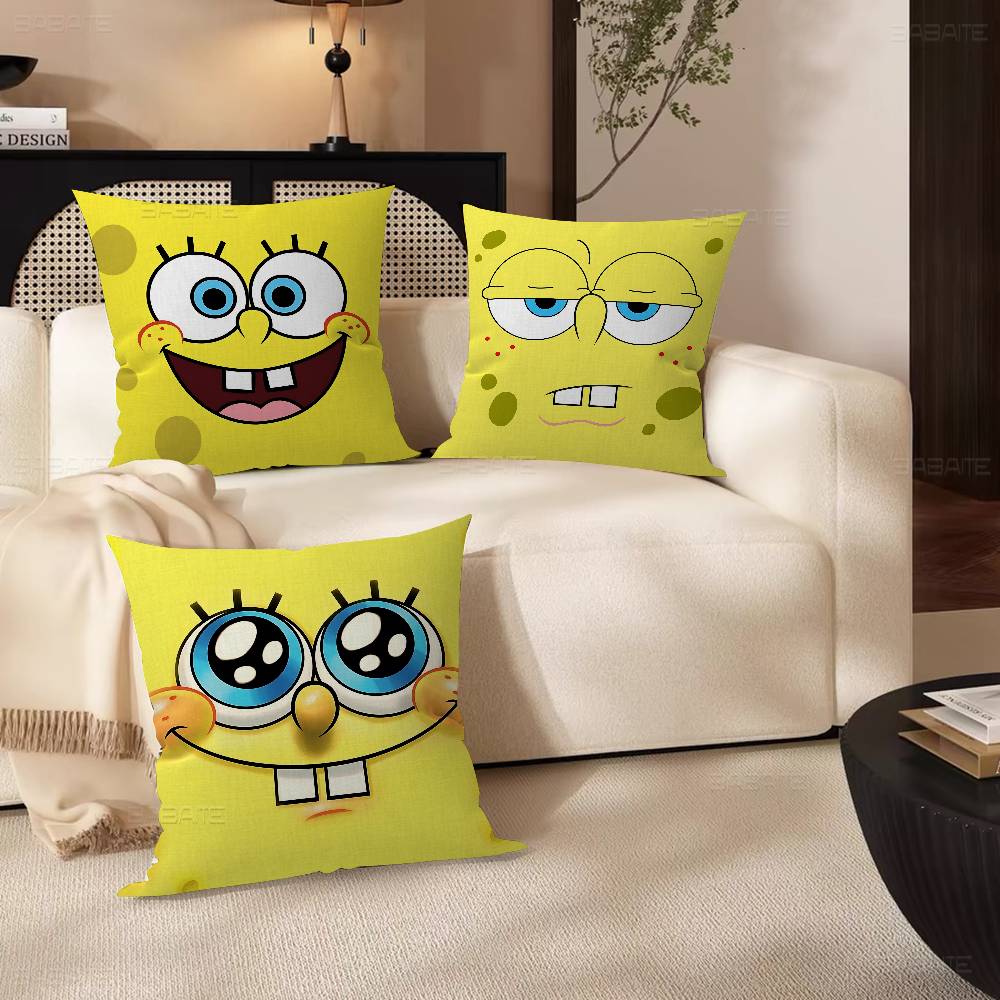 S-SpongeBob S-Pantaloni Quadrati Federa Cuscino Design Copricuscino Decorazione Decorazione Festiva