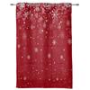 Christmas Winter Snowflake Red Window Curtains Decor For Home Bedroom Kitchen Living Room Ornament Xmas Gifts Navidad Curtains